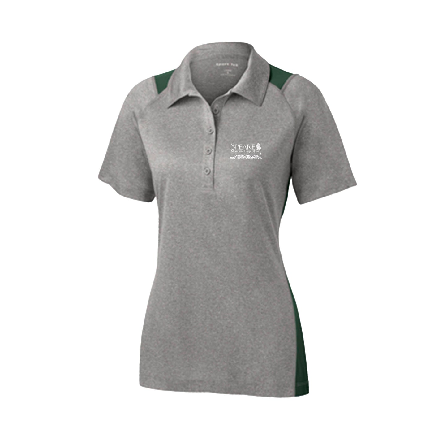 Sport Tek Heather Colorblock Contender Polo
