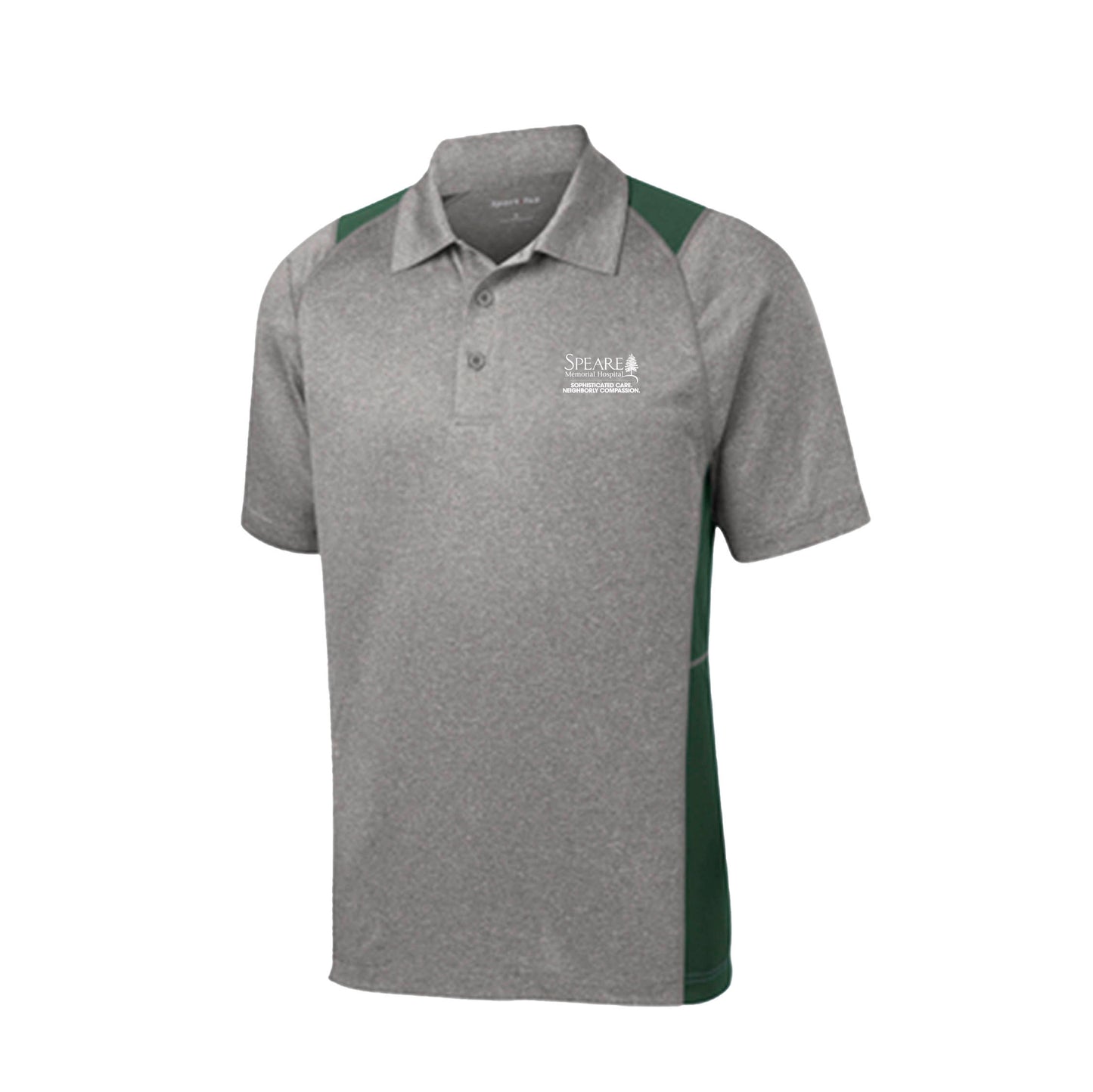 Sport Tek Heather Colorblock Contender Polo